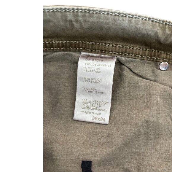 AG Adriano Goldschmied Brown Tellis Pants | 38x34 | Modern Slim Cut - Picture 2 of 5